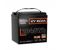 Akumuliatorius Humsienk 12V 160Ah Plus LiFePO4 ličio – 2048 Wh, 150A BMS, IP65