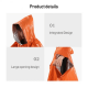 Avarinis Išgyvenimo Poncho Essential Survival Rain Oranžinis