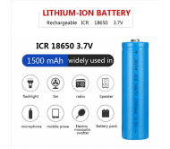 Baterija 18650 1500mAh Li-ion 3.7v