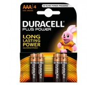 Baterija šarminė R3 (AAA) 1.5V DURACELL Plus power(4vnt blisteryje)