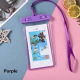 Dėklas neperšlampantis Mobiliam telefonui Maxi 105*175,  Violetinis