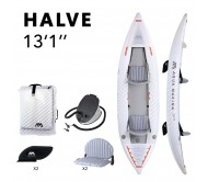 Dvivietis pripučiamas kajakas su irklu Aqua Marina Halve 398x98 cm HA-398