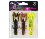 Guminukas FOX RAGE Critter 9 cm UV Maišytų spalvų 3 vnt.