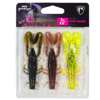 Guminukas FOX RAGE Critter 9 cm UV Maišytų spalvų 3 vnt.