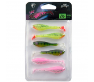 Guminukas FOX RAGE Mini Fry UV Maišytų Spalvų 6 vnt. 7 cm