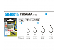 Kabliukai Su Pavadėliu KAMATSU Iseama Method Feeder Silicone 10cm Nr.12