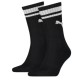 Kojinės Puma Crew Heritage Stripes 2P Uni , juodos
