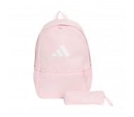 Kuprinė + pieštukų dėklas adidas rožinė KT6630