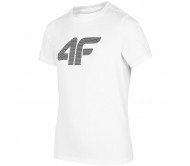 Marškinėliai Berniukui "4F" Balti HJZ22 JTSM002 10S