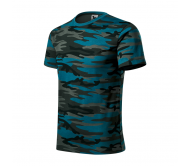 Marškinėliai MALFINI Camouflage 144 Unisex, Kamufliažas Petrol