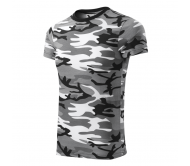Marškinėliai MALFINI Camouflage 144 Unisex, Kamufliažas Pilkas
