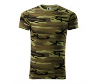 Marškinėliai MALFINI, Kamufliažinė Žalia