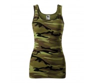 Moteriški Marškinėliai MALFINI Camo Triumph 180 g/m² Camouflage green