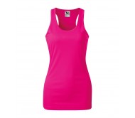 Moteriški Marškinėliai MALFINI Racer Neon pink, 130 g/m²