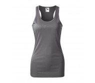 Moteriški Marškinėliai MALFINI Racer Steel gray, 130 g/m²