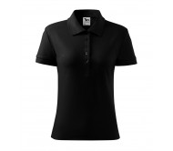 Polo marškinėliai MALFINI Cotton Black, moteriški