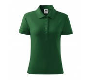 Polo marškinėliai MALFINI Cotton Bottle Green, moteriški