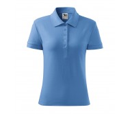 Polo marškinėliai MALFINI Cotton Sky Blue, moteriški