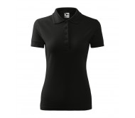 Polo marškinėliai MALFINI Pique Polo Black, moteriški