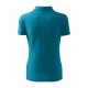 Polo marškinėliai MALFINI Pique Polo Turquoise, moteriški