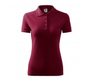 Moteriški polo marškinėliai Pique Polo 210 granato spalvos