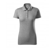 Polo Marškinėliai Single J. Moteriški Dark Gray Melange 180 g/m²