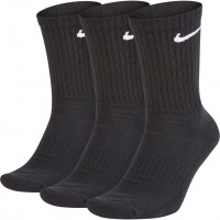 Nike Everyday Cushioned Crew Socks 3 poros, juodos