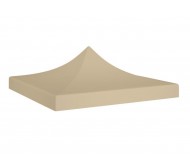 Pavėsinės stogo uždangalas 2 × 2 m – smėlio spalvos, 160 g/m²