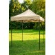 Pavėsinės stogo uždangalas 2 × 2 m – smėlio spalvos, 160 g/m²