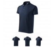 Polo marškinėliai MALFINI Cotton Navy Blue, vyriški