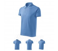 Polo marškinėliai MALFINI Cotton Sky Blue, vyriški