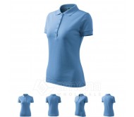 Polo marškinėliai MALFINI Pique Polo Sky Blue, moteriški
