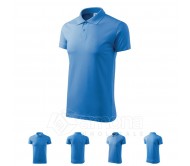 Polo marškinėliai MALFINI Single J. Azure Blue, unisex