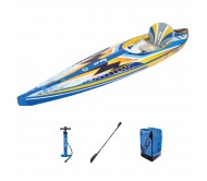 Pripučiama vienvietė baidarė su Drop-Stitch technologija – 396 × 86 cm Zray Expedition