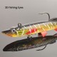 Silikoninis masalas su Jig galvute AsaTsuri T-Tail 3D BlueTiger 12 cm, 21g.