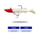 Silikoninis masalas su Jig galvute AsaTsuri T-Tail 3D RedHead 12 cm, 21g.