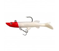 Silikoninis masalas su Jig galvute AsaTsuri T-Tail 3D RedHead 10 cm, 14g.