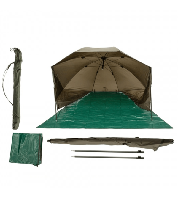 Žvejybinis Turistinis Skėtis (250 cm 4,20 kg Žalias)