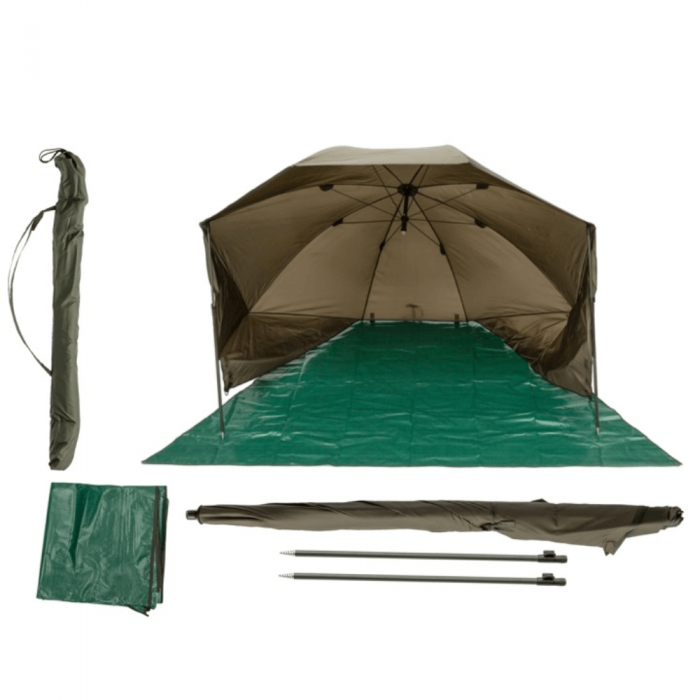 Žvejybinis Turistinis Skėtis (250 cm 4,20 kg Žalias)