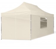 Sulankstoma tentas Pop Up 3x4.5 m, su sienomis, Smėlio, X serijos, aliuminis (palapinė, paviljonas, tentas)