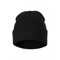 Unisex megzta kepurė MALFINI Beanie 315 black – klasikinis žieminis modelis