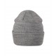 Unisex megzta kepurė MALFINI Beanie 315 dark gray melange – klasikinis žieminis modelis