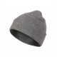Unisex megzta kepurė MALFINI Beanie 315 dark gray melange – klasikinis žieminis modelis
