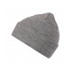 Unisex megzta kepurė MALFINI Beanie 315 dark gray melange – klasikinis žieminis modelis