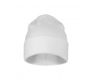 Unisex megzta kepurė MALFINI Beanie 315 white – klasikinis žieminis modelis