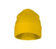 Unisex megzta kepurė MALFINI Beanie 315 yellow – klasikinis žieminis modelis