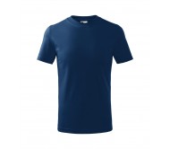 Vaikiški Marškinėliai MALFINI Basic 138 Midnight blue 160g/m2