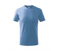 Marškinėliai MALFINI Basic Sky Blue, vaikški