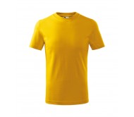 Marškinėliai MALFINI Basic Yellow, vaikiški