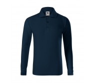 Vaikiški Marškinėliai Pique Polo Ls Navy blue Ilgom Rankovėmis 200 g/m²